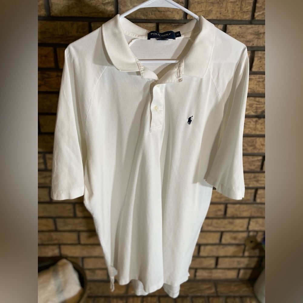 White polo golf polo